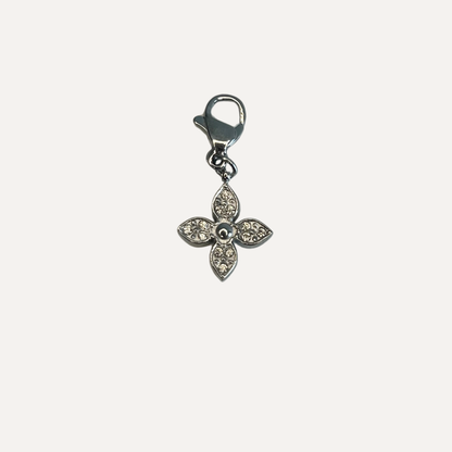 Charms - quatre feuilles strass