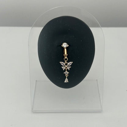 Faux piercing nombril Alésia acier inoxydable