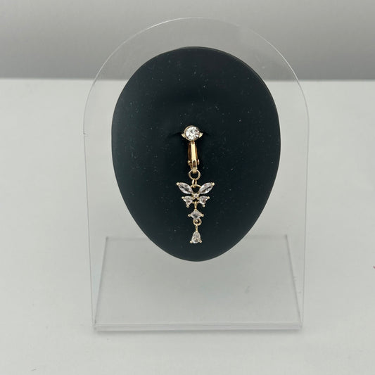 Faux piercing nombril Alésia acier inoxydable