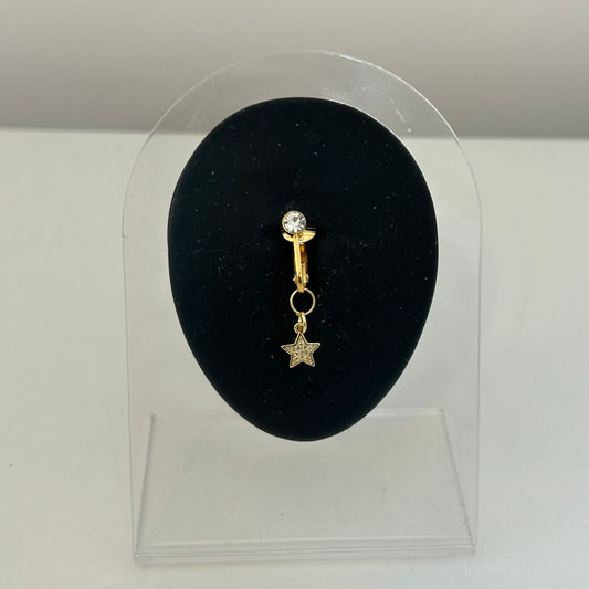 Faux piercing nombril lyra acier inoxydable