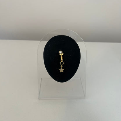 Faux piercing nombril lyra acier inoxydable