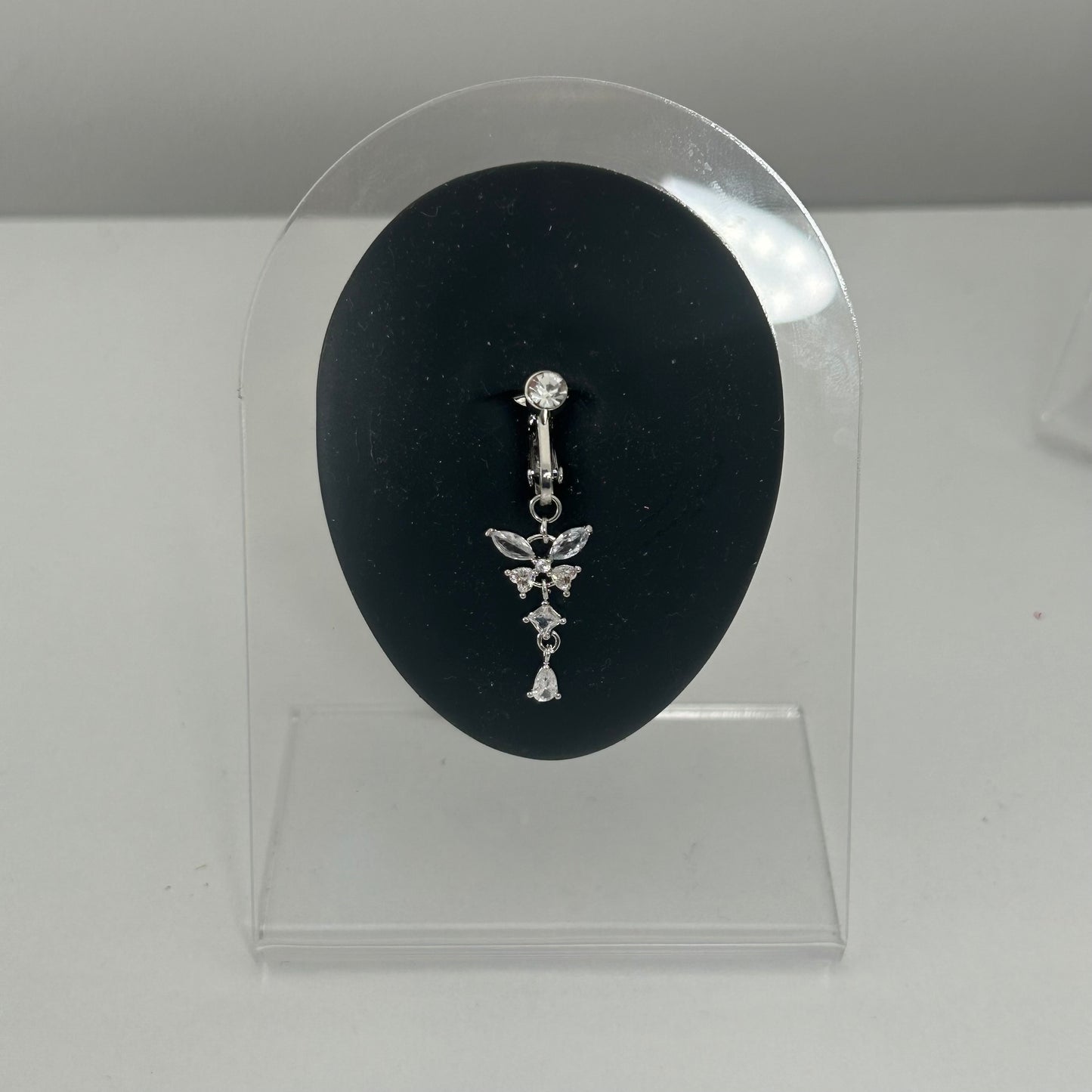 Faux piercing nombril Alésia acier inoxydable