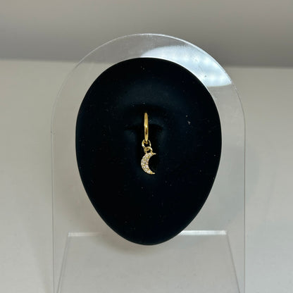 Faux piercing Mini moon